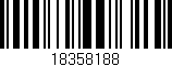 Código de barras (EAN, GTIN, SKU, ISBN): '18358188'