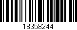 Código de barras (EAN, GTIN, SKU, ISBN): '18358244'
