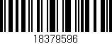 Código de barras (EAN, GTIN, SKU, ISBN): '18379596'