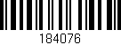 Código de barras (EAN, GTIN, SKU, ISBN): '184076'