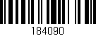 Código de barras (EAN, GTIN, SKU, ISBN): '184090'