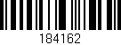 Código de barras (EAN, GTIN, SKU, ISBN): '184162'