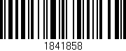 Código de barras (EAN, GTIN, SKU, ISBN): '1841858'