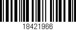 Código de barras (EAN, GTIN, SKU, ISBN): '18421966'