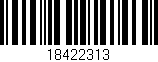 Código de barras (EAN, GTIN, SKU, ISBN): '18422313'