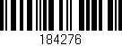 Código de barras (EAN, GTIN, SKU, ISBN): '184276'