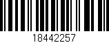 Código de barras (EAN, GTIN, SKU, ISBN): '18442257'