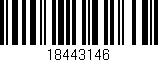 Código de barras (EAN, GTIN, SKU, ISBN): '18443146'
