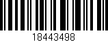 Código de barras (EAN, GTIN, SKU, ISBN): '18443498'