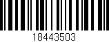 Código de barras (EAN, GTIN, SKU, ISBN): '18443503'