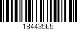 Código de barras (EAN, GTIN, SKU, ISBN): '18443505'