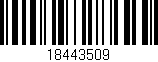 Código de barras (EAN, GTIN, SKU, ISBN): '18443509'