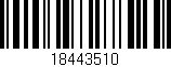 Código de barras (EAN, GTIN, SKU, ISBN): '18443510'