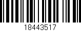 Código de barras (EAN, GTIN, SKU, ISBN): '18443517'