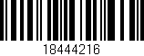 Código de barras (EAN, GTIN, SKU, ISBN): '18444216'