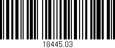 Código de barras (EAN, GTIN, SKU, ISBN): '18445.03'