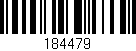Código de barras (EAN, GTIN, SKU, ISBN): '184479'