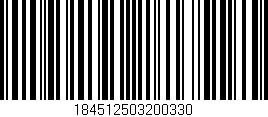 Código de barras (EAN, GTIN, SKU, ISBN): '184512503200330'