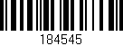 Código de barras (EAN, GTIN, SKU, ISBN): '184545'
