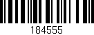 Código de barras (EAN, GTIN, SKU, ISBN): '184555'