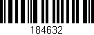 Código de barras (EAN, GTIN, SKU, ISBN): '184632'
