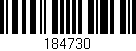 Código de barras (EAN, GTIN, SKU, ISBN): '184730'