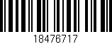 Código de barras (EAN, GTIN, SKU, ISBN): '18476717'