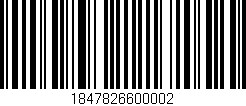 Código de barras (EAN, GTIN, SKU, ISBN): '1847826600002'