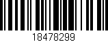Código de barras (EAN, GTIN, SKU, ISBN): '18478299'