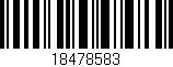 Código de barras (EAN, GTIN, SKU, ISBN): '18478583'