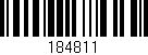 Código de barras (EAN, GTIN, SKU, ISBN): '184811'