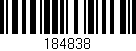 Código de barras (EAN, GTIN, SKU, ISBN): '184838'