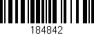 Código de barras (EAN, GTIN, SKU, ISBN): '184842'