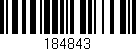 Código de barras (EAN, GTIN, SKU, ISBN): '184843'