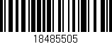 Código de barras (EAN, GTIN, SKU, ISBN): '18485505'