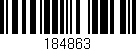 Código de barras (EAN, GTIN, SKU, ISBN): '184863'