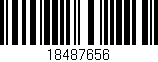 Código de barras (EAN, GTIN, SKU, ISBN): '18487656'