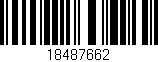 Código de barras (EAN, GTIN, SKU, ISBN): '18487662'
