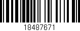 Código de barras (EAN, GTIN, SKU, ISBN): '18487671'