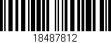Código de barras (EAN, GTIN, SKU, ISBN): '18487812'