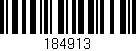 Código de barras (EAN, GTIN, SKU, ISBN): '184913'