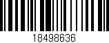 Código de barras (EAN, GTIN, SKU, ISBN): '18498636'