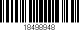 Código de barras (EAN, GTIN, SKU, ISBN): '18498948'