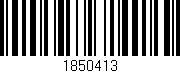 Código de barras (EAN, GTIN, SKU, ISBN): '1850413'