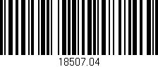 Código de barras (EAN, GTIN, SKU, ISBN): '18507.04'