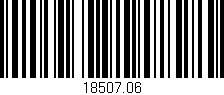 Código de barras (EAN, GTIN, SKU, ISBN): '18507.06'