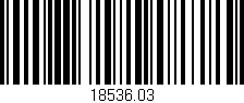 Código de barras (EAN, GTIN, SKU, ISBN): '18536.03'