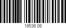 Código de barras (EAN, GTIN, SKU, ISBN): '18536.06'