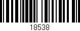 Código de barras (EAN, GTIN, SKU, ISBN): '18538'