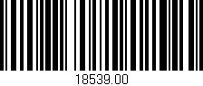 Código de barras (EAN, GTIN, SKU, ISBN): '18539.00'
